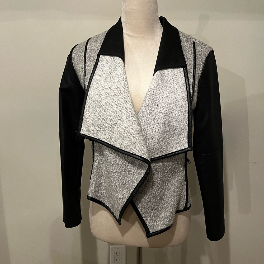 Blank NYC gray and black Moto jacket size small
